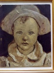 1934-Marina con la cuffietta-olio su cartone telato-cm26x22