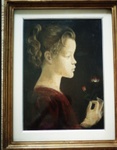 1946 Omaggio al Ghirlandaio-olio su tela-cm33x45